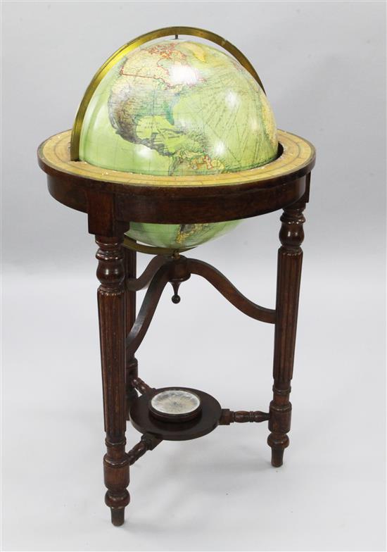 A Philips 18 inch Merchant Shippers globe, H.3ft 8in. Diam.24in. H.